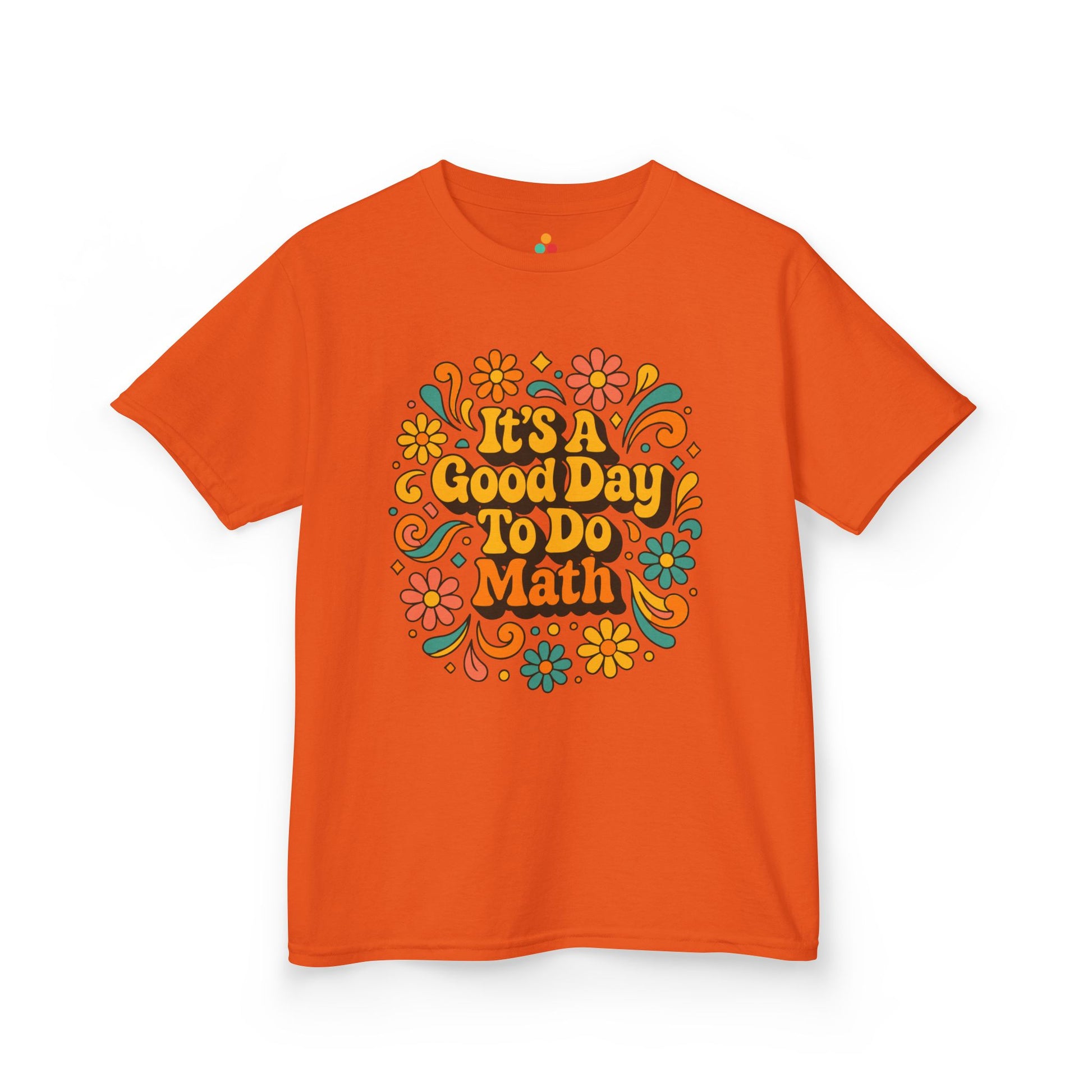 TEEZOCA retro floral math quote Kids T-shirt It’s A Good Day To Do Math Retro Floral Kids T-shirt | TEEZOCA 