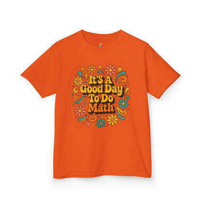 TEEZOCA retro floral math quote Kids T-shirt It’s A Good Day To Do Math Retro Floral Kids T-shirt | TEEZOCA 