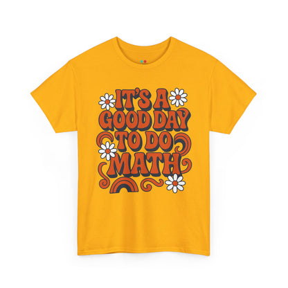 TEEZOCA retro math teacher shirt with daisies It’s A Good Day To Do Math Retro Unisex T-shirt | TEEZOCA 