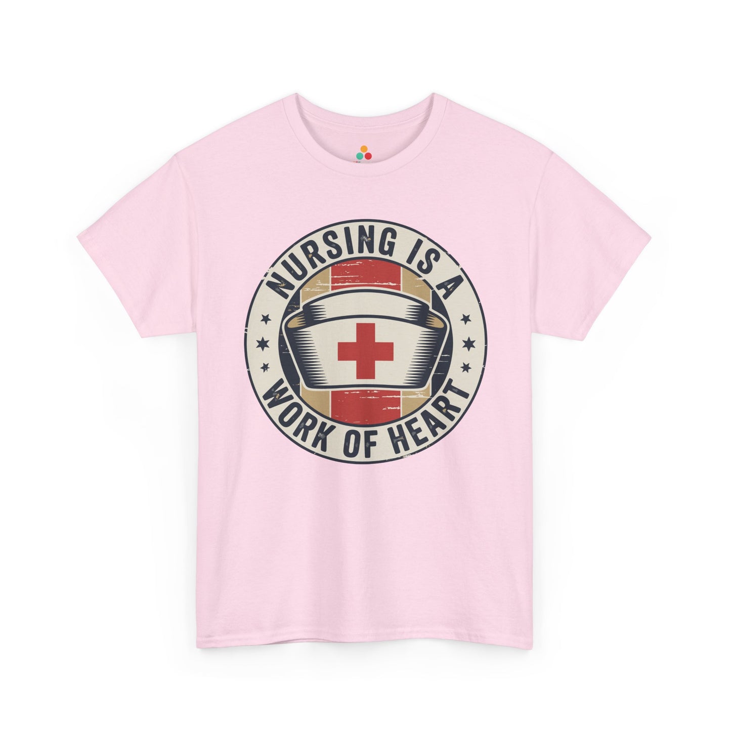 Nursing Is a Work of Heart Unisex T-shirt Nurse Gift | TEEZOCA 
