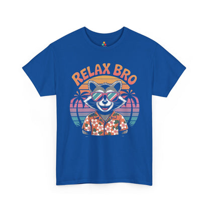 Relax Bro Raccoon Sunset Vibes Unisex T-shirt | TEEZOCA 