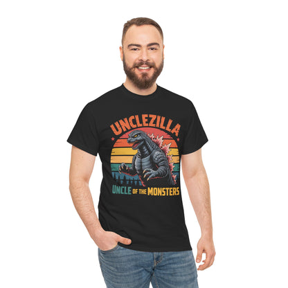 Unclezilla Uncle of the Monsters Vintage Godzilla Graphic T-Shirt | TEEZOCA 