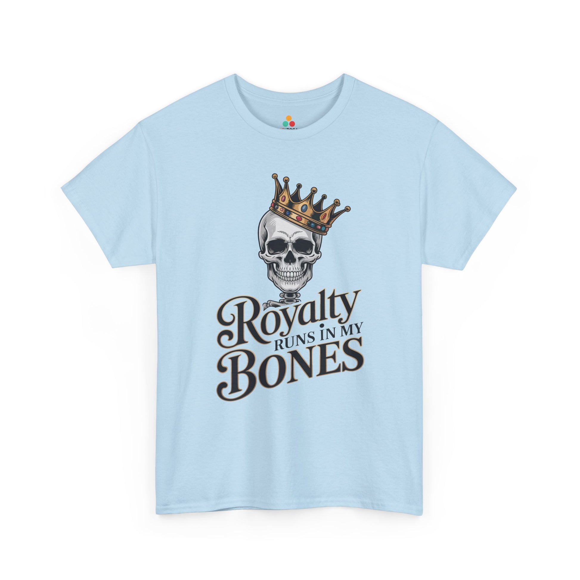 Royalty Runs in My Bones Skull Crown Graphic Unisex T-shirt | TEEZOCA 