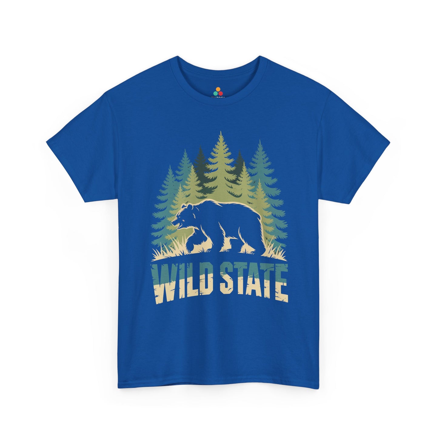 Wild State Bear Graphic Nature Unisex T-shirt | TEEZOCA 
