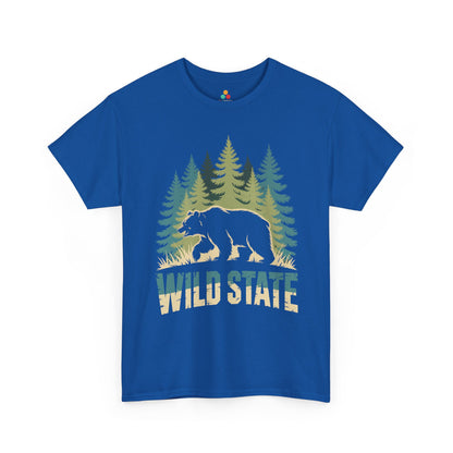 Wild State Bear Graphic Nature Unisex T-shirt | TEEZOCA 