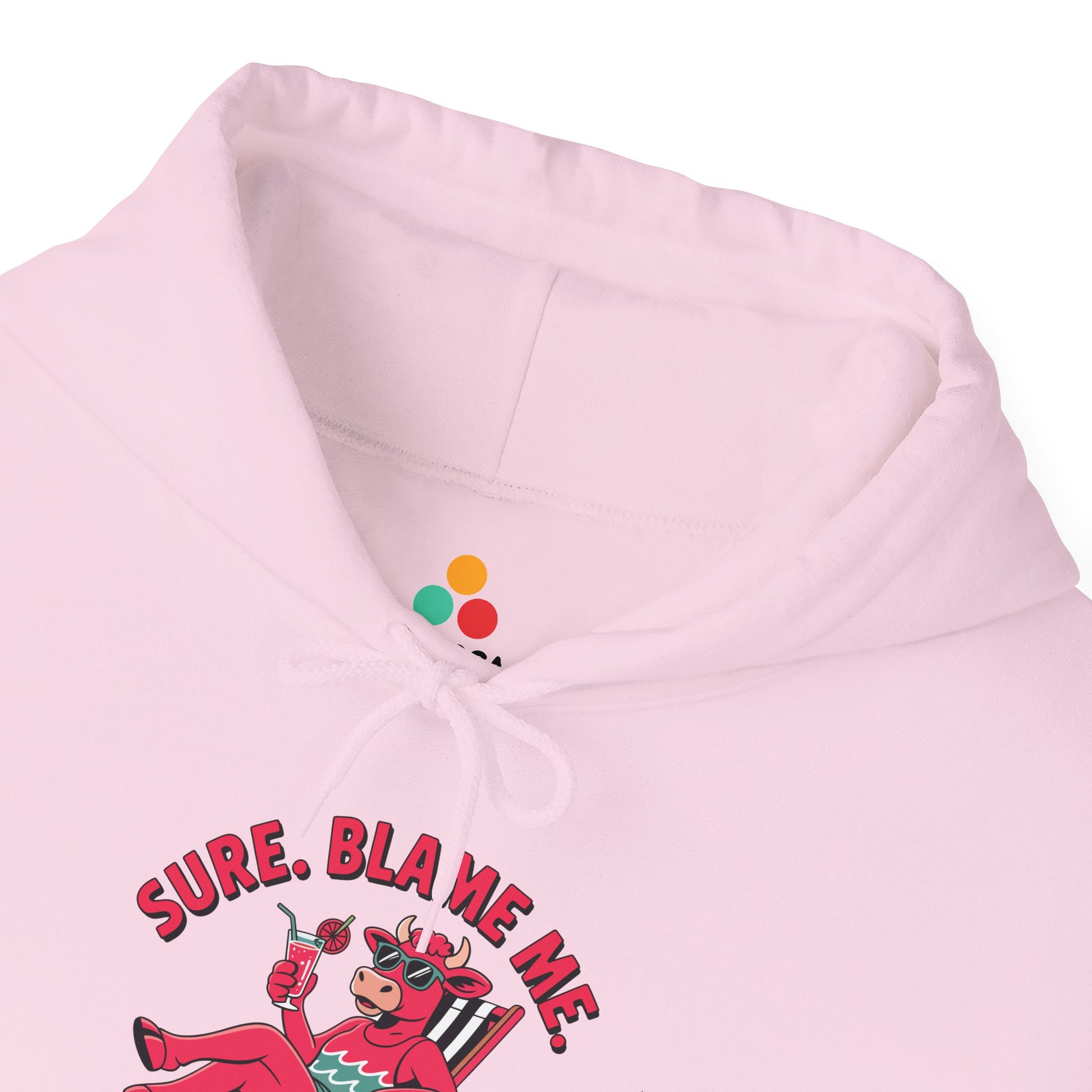 TEEZOCA sarcastic cow illustration Unisex Heavy Blend Hoodie relaxed streetwear