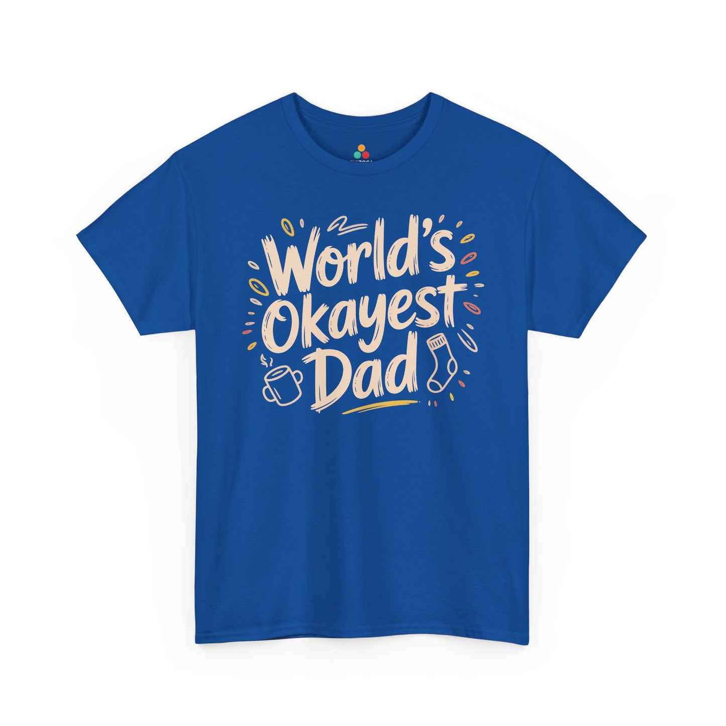 TEEZOCA sarcastic dad quote design Unisex T-shirt World’s Okayest Dad Funny Graphic Unisex T-shirt | TEEZOCA 