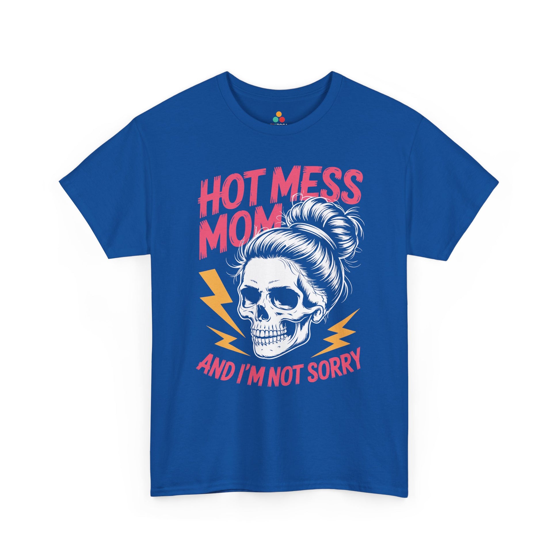 Hot Mess Mom Women's T-shirt Bold Funny Mom Life Mother's Day Gift | TEEZOCA 