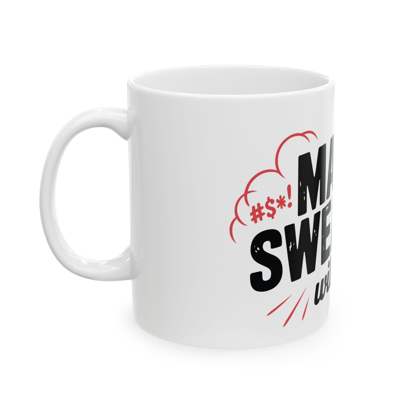 TEEZOCA sarcastic quote coffee mug with bold typography