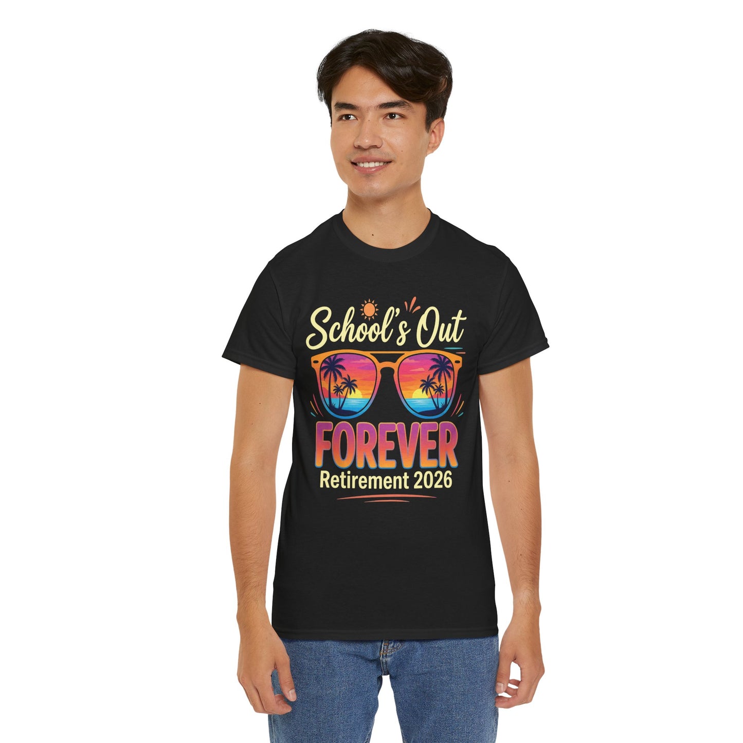 Retirement 2026 Shirt School’s Out Forever Funny Unisex T-shirt | TEEZOCA 