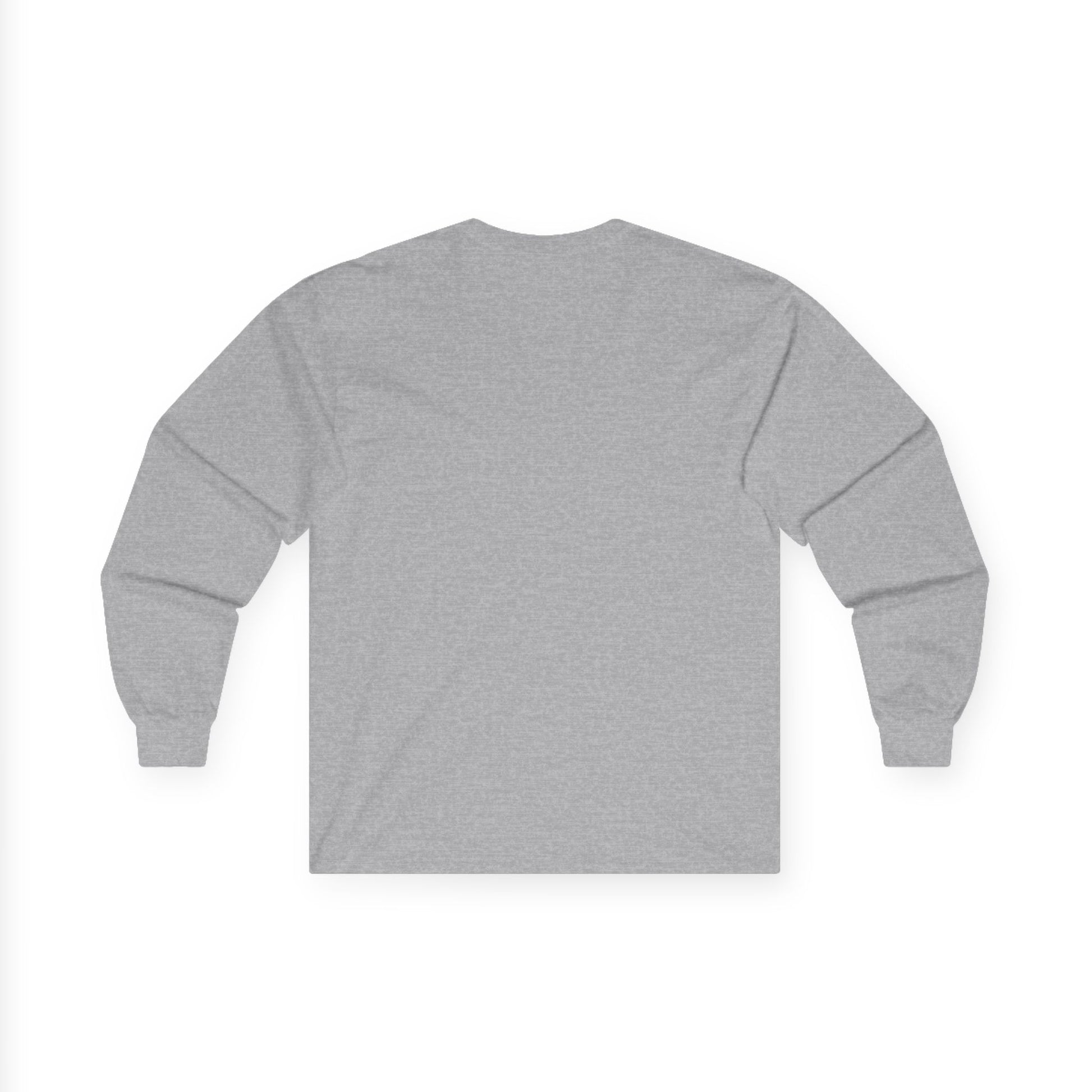 TEEZOCA self love floral heart illustration on unisex long-sleeve t-shirt Gray sweatshirt on a white background