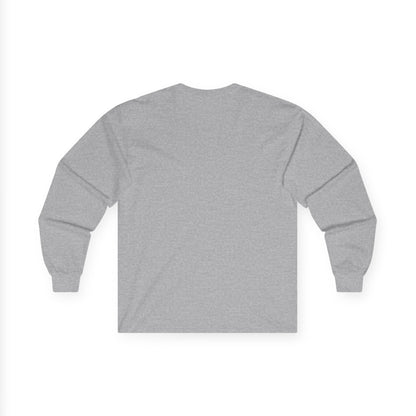 TEEZOCA self love floral heart illustration on unisex long-sleeve t-shirt Gray sweatshirt on a white background