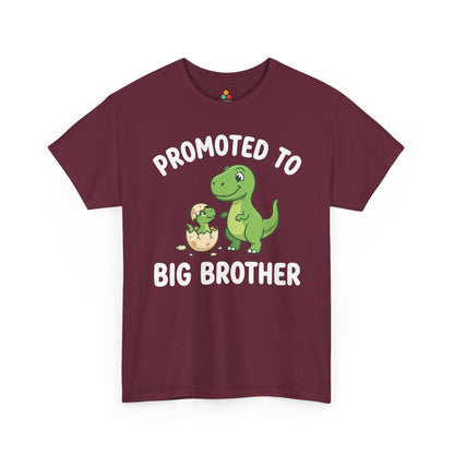 Promoted to Big Brother Dinosaur Funny Announcement Unisex T-shirt | TEEZOCA 