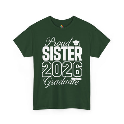 Proud Sister Class of 2026 Unisex T-shirt Graduation Gift Shirt | TEEZOCA 