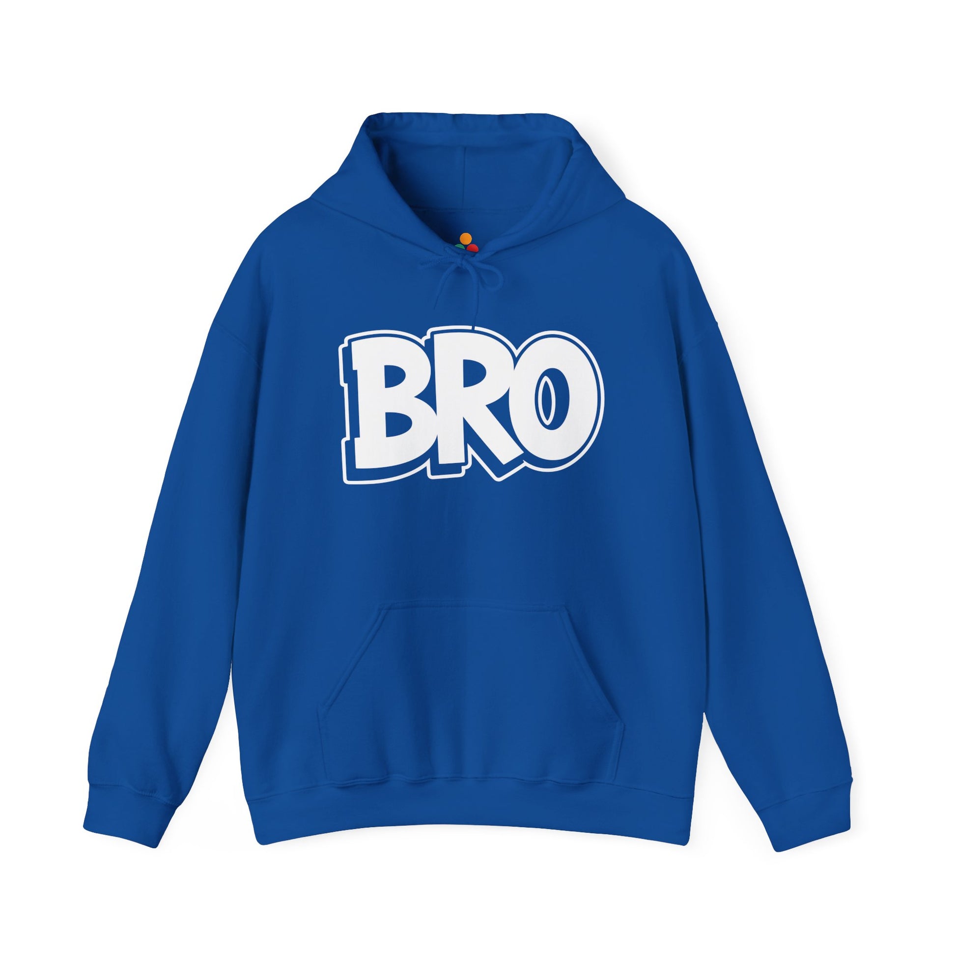 BRO Bold Typography Graphic Unisex Heavy Blend Hoodie | TEEZOCA - TEEZOCA simple BRO lettering Unisex Heavy Blend Hoodie modern casual style