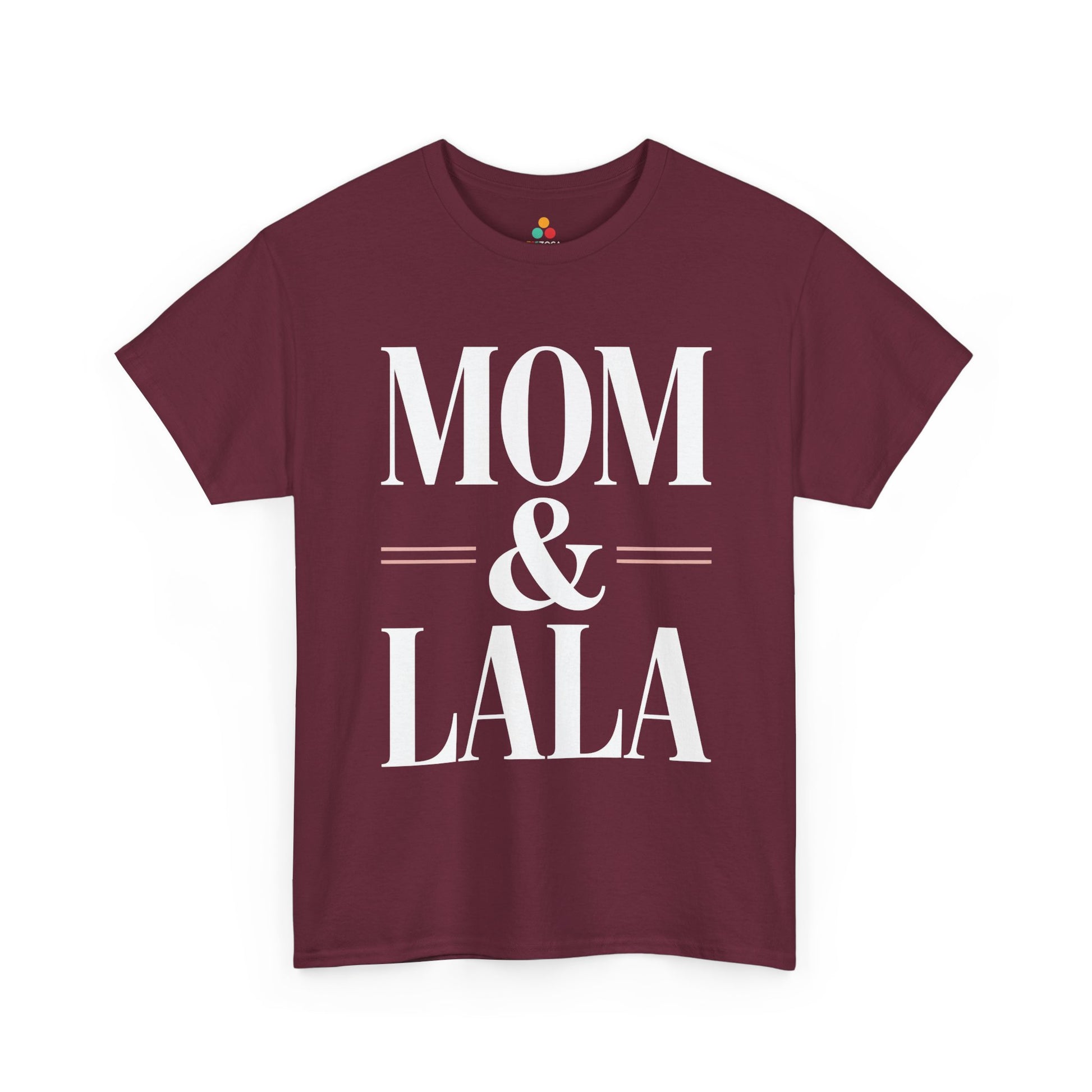Mom and Lala Women's T-shirt Minimalist Mother's Day Gift Idea | TEEZOCA 