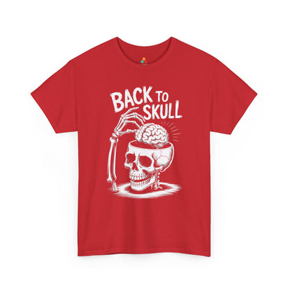 Back to Skul! Skull Brain Graphic Unisex T-shirt – Bold Humor Statement Tee | TEEZOCA 