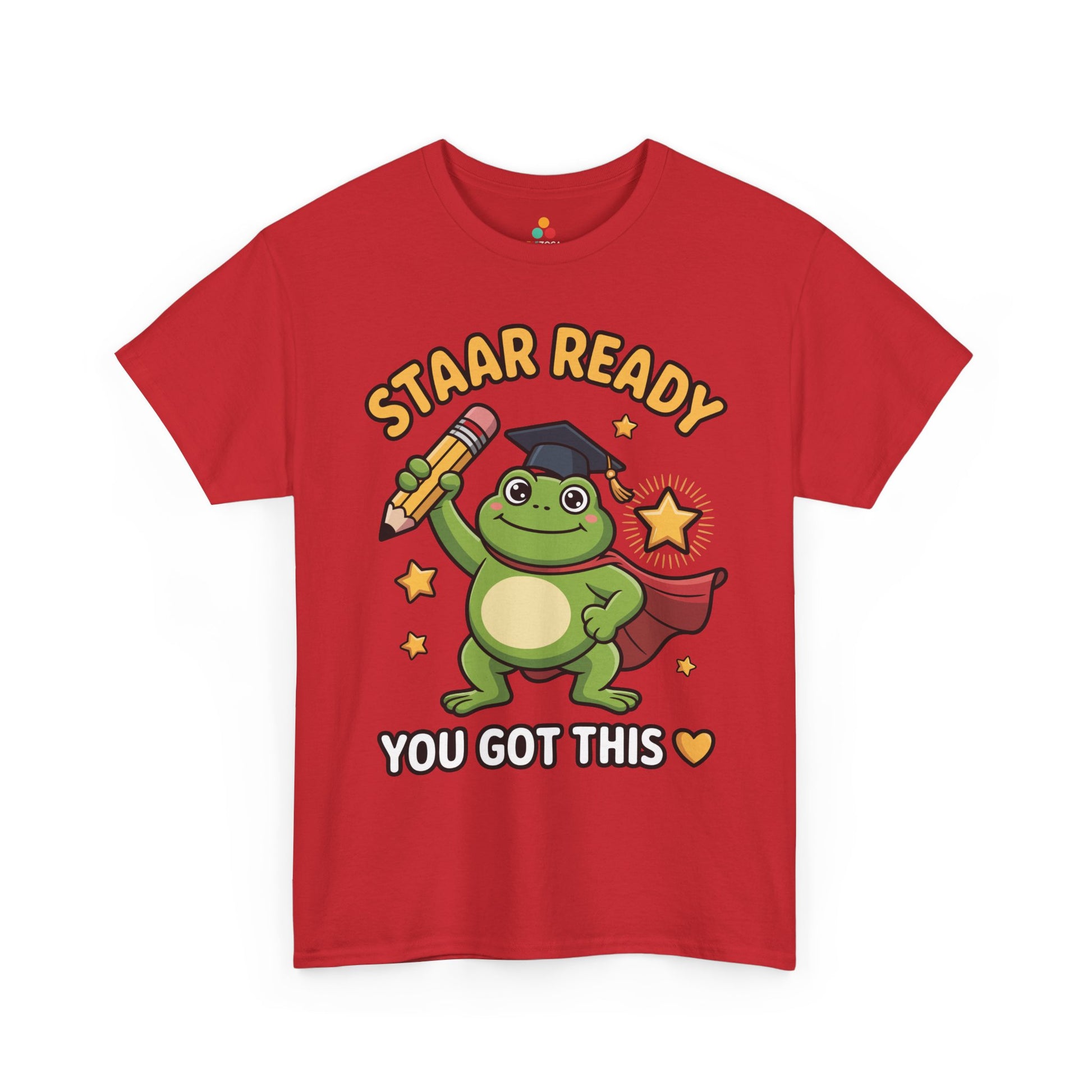 STAAR Test Shirt Cute Frog Ready Graphic Unisex T-shirt | TEEZOCA 