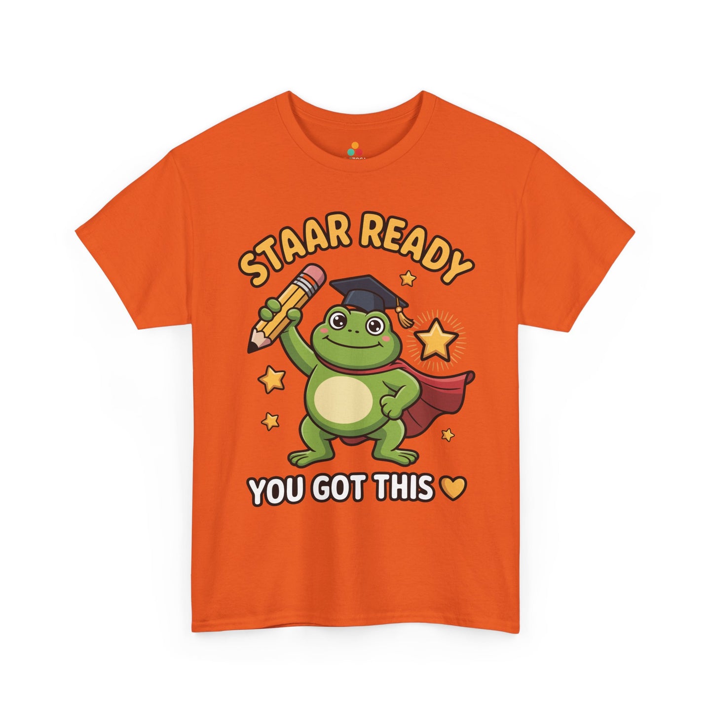 STAAR Test Shirt Cute Frog Ready Graphic Unisex T-shirt | TEEZOCA 