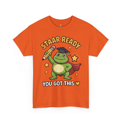 STAAR Test Shirt Cute Frog Ready Graphic Unisex T-shirt | TEEZOCA 