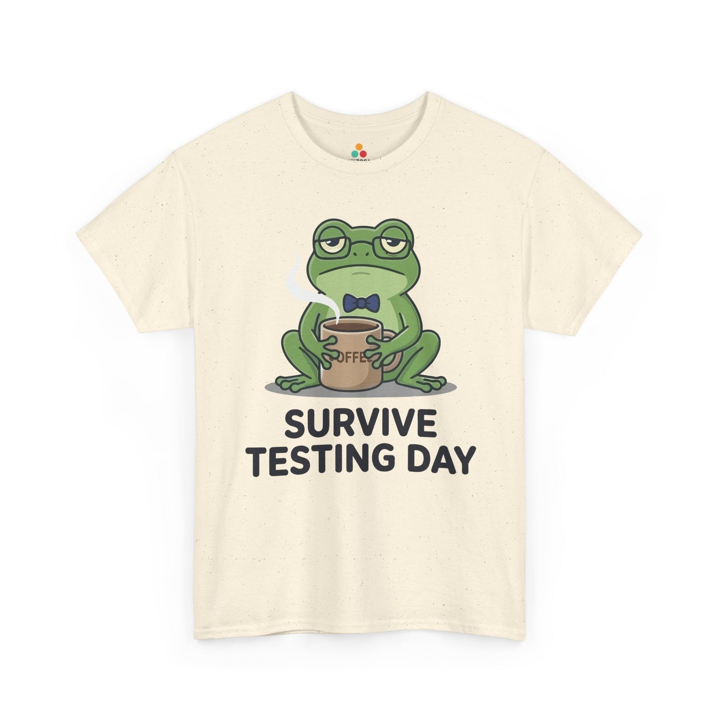 Funny Teacher Shirt State Testing Frog Coffee Unisex T-shirt | TEEZOCA 