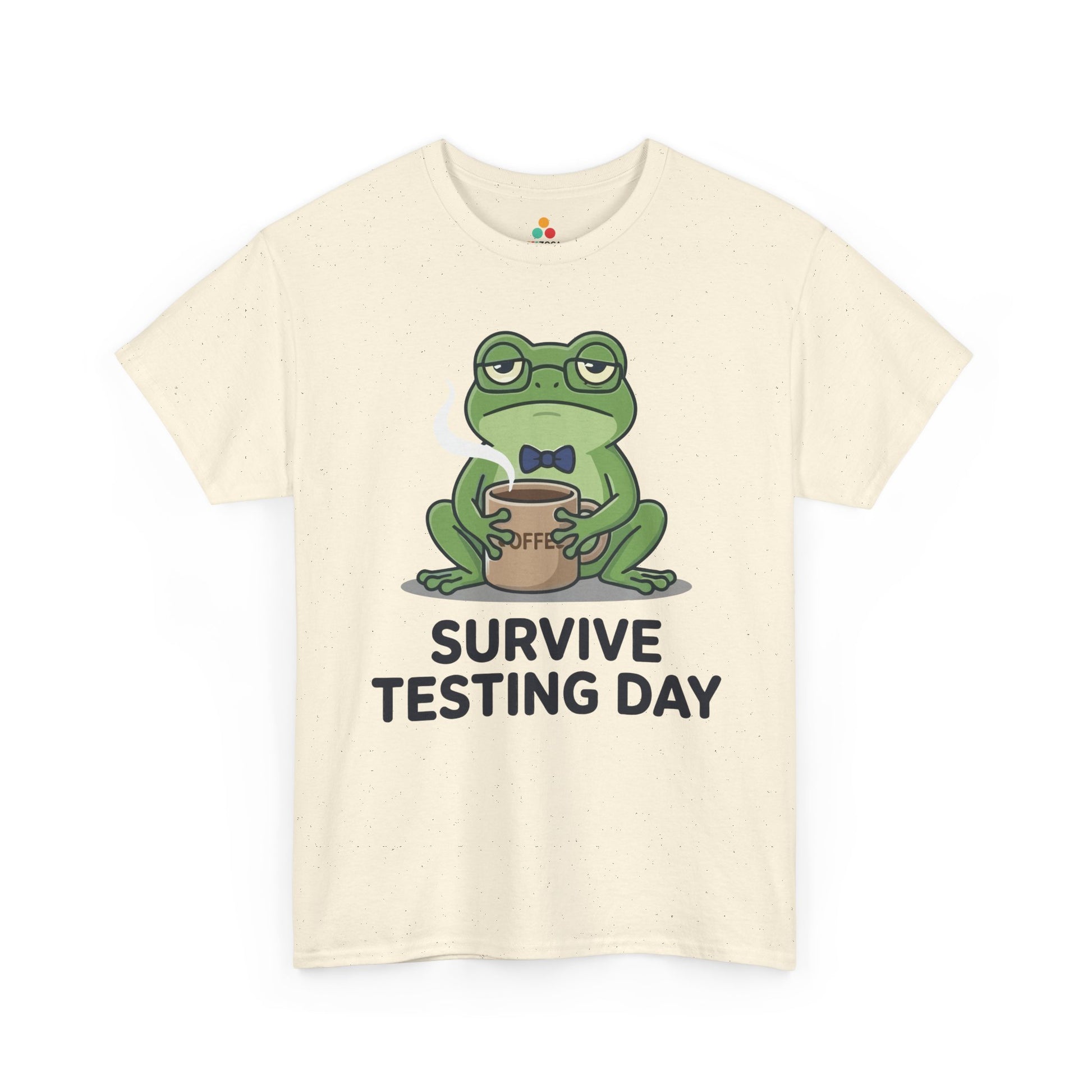 Funny Teacher Shirt State Testing Frog Coffee Unisex T-shirt | TEEZOCA 