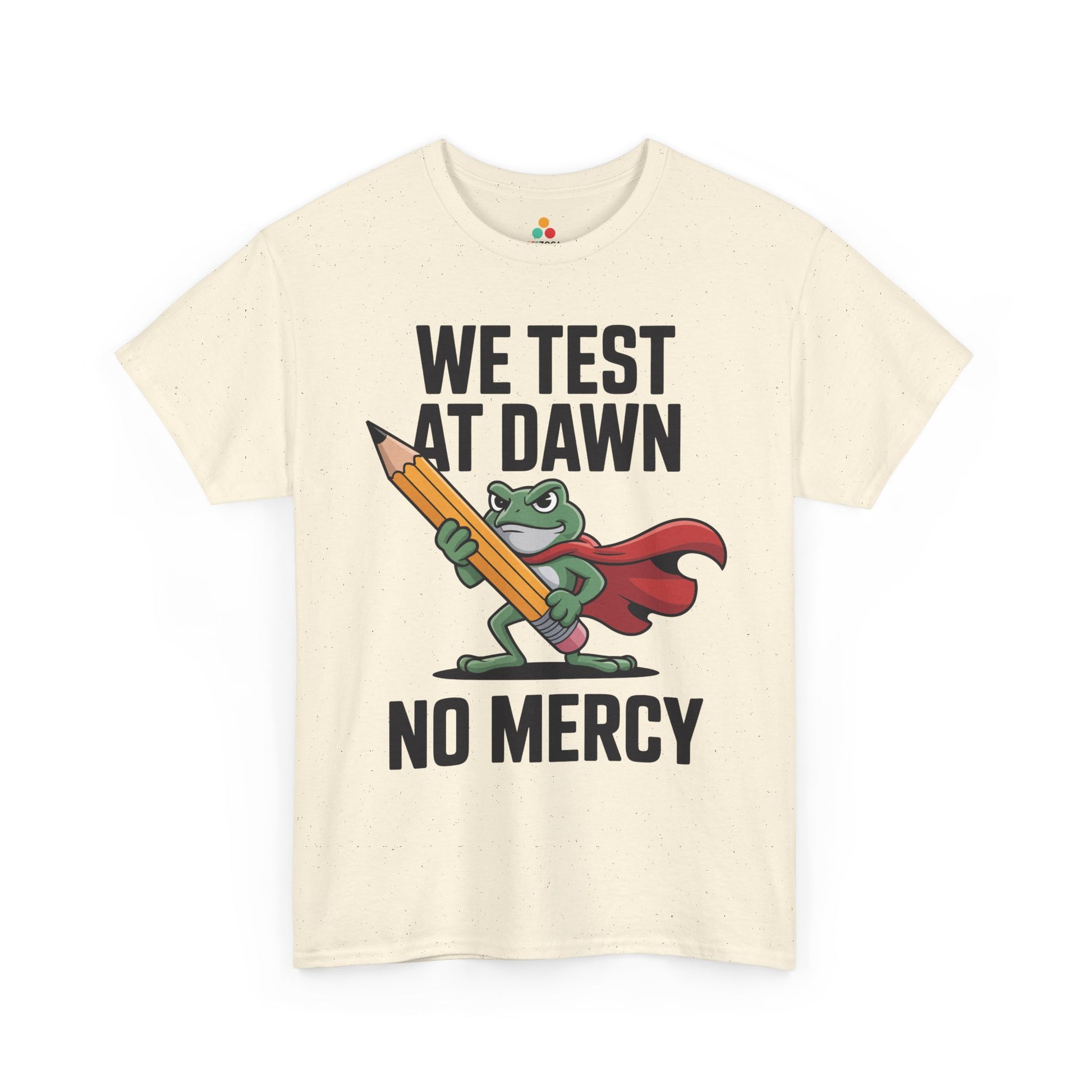 Funny Teacher Shirt We Test at Dawn Frog Unisex T-shirt | TEEZOCA 