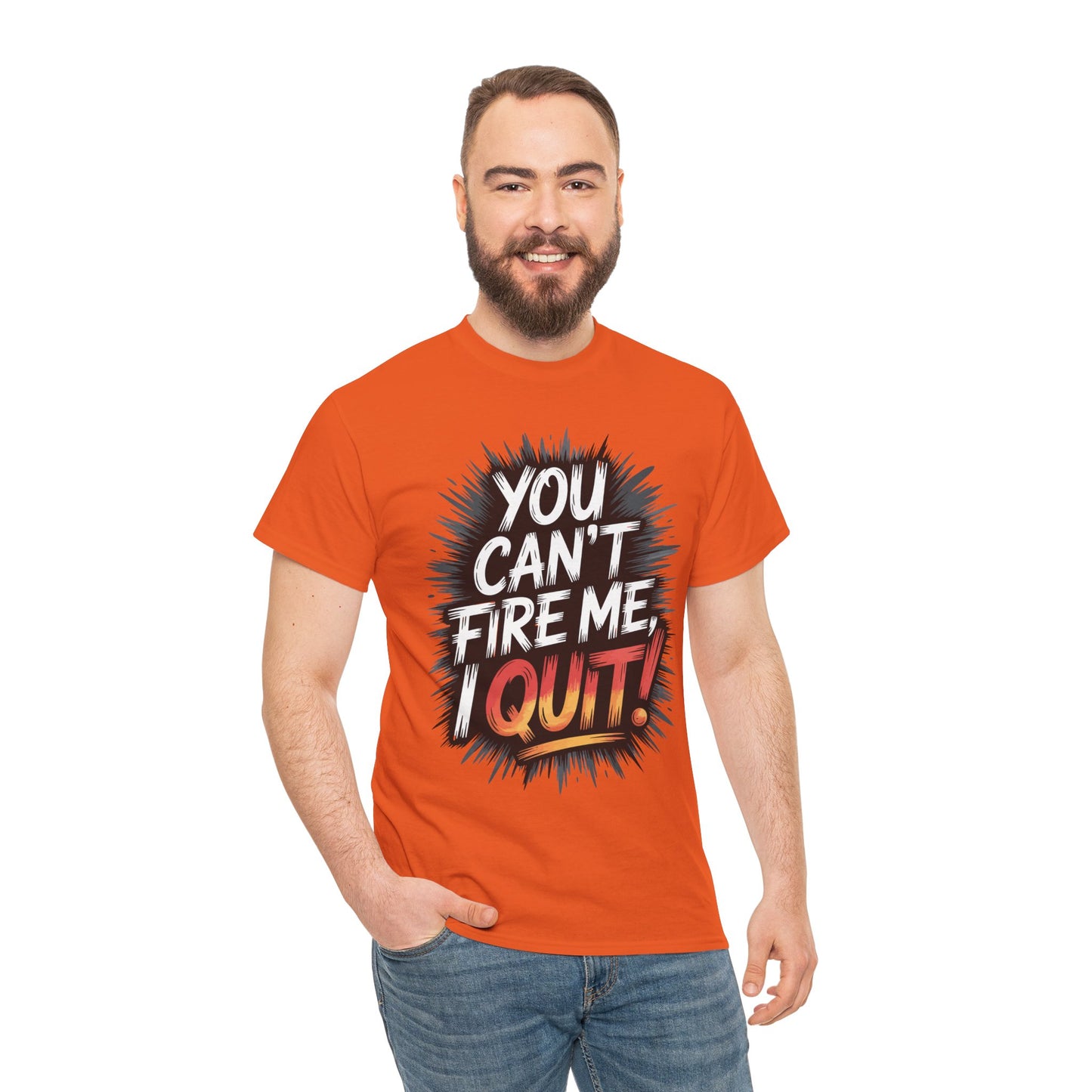 TEEZOCA statement slogan graphic Unisex T-shirt with attitude design You Can’t Fire Me I Quit Unisex T-shirt – Bold Statement Attitude Tee | TEEZOCA 