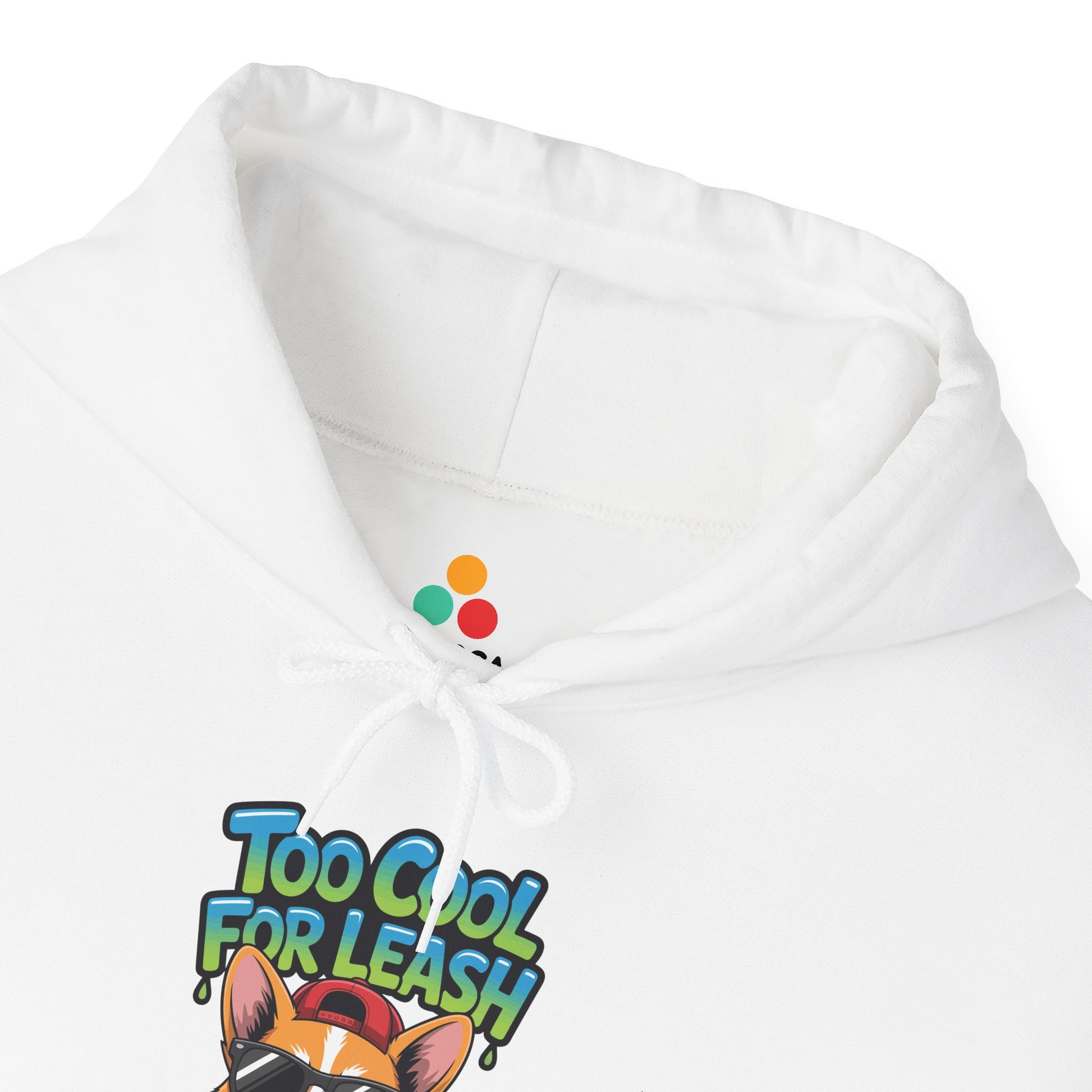 Too Cool For Leash Corgi Graphic Unisex Heavy Blend Hoodie | TEEZOCA 