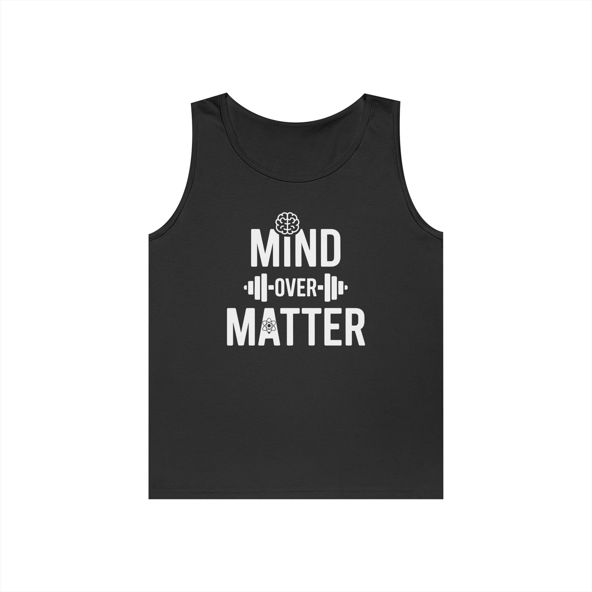 Mind Over Matter Gym Typography Unisex Tank Top for Motivated Lifters | TEEZOCA 