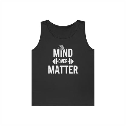 Mind Over Matter Gym Typography Unisex Tank Top for Motivated Lifters | TEEZOCA 