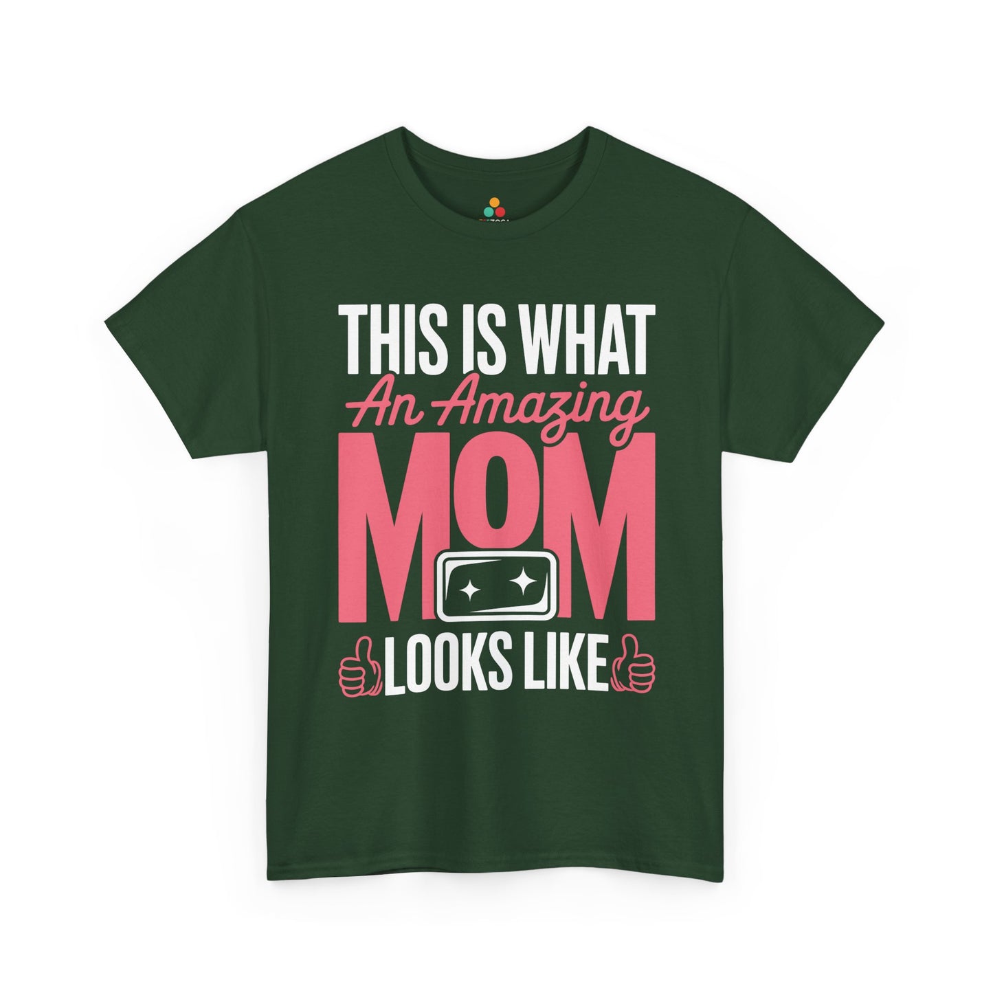 This Is What An Amazing Mom Looks Like Women's T-shirt Gift | TEEZOCA 