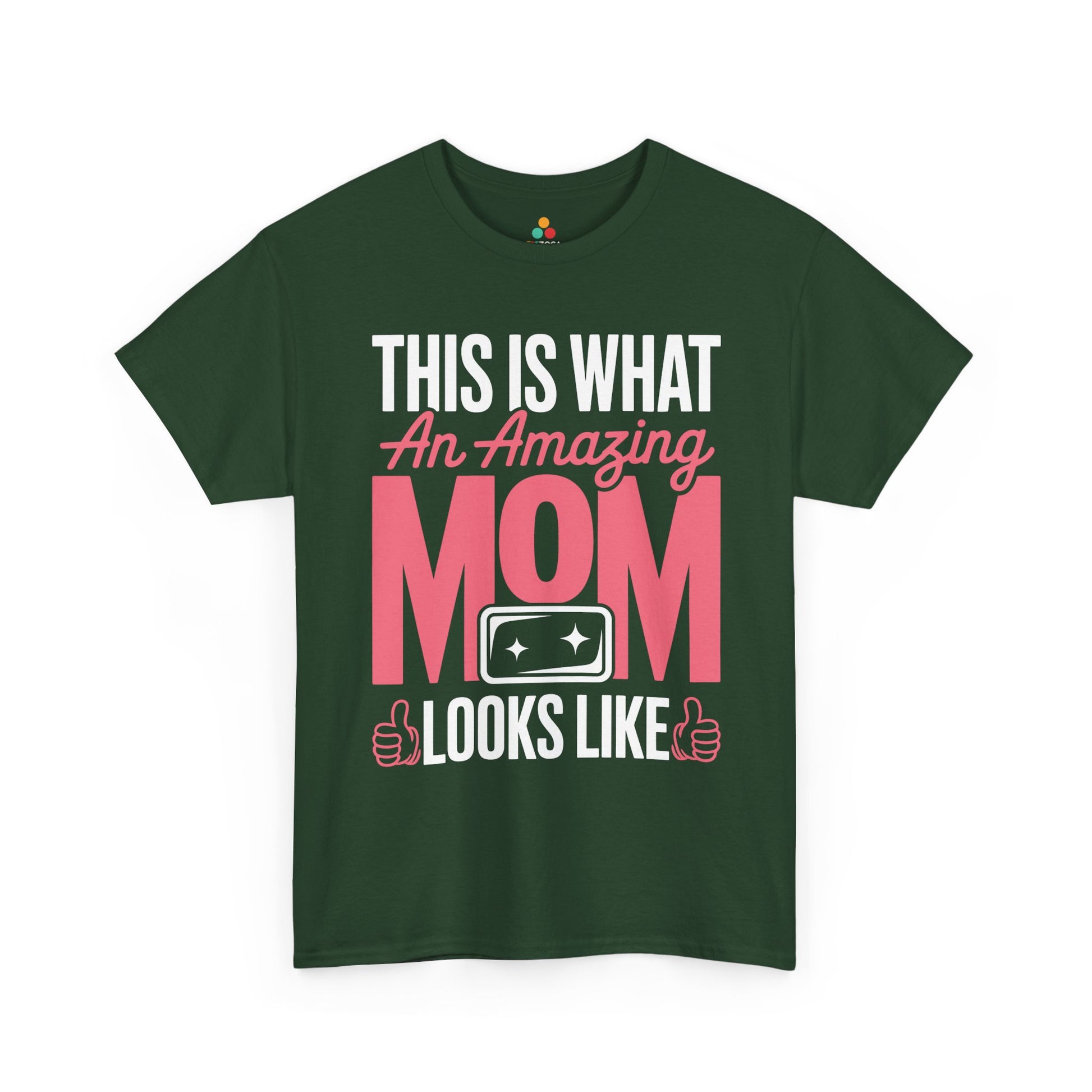 This Is What An Amazing Mom Looks Like Women's T-shirt Gift | TEEZOCA 