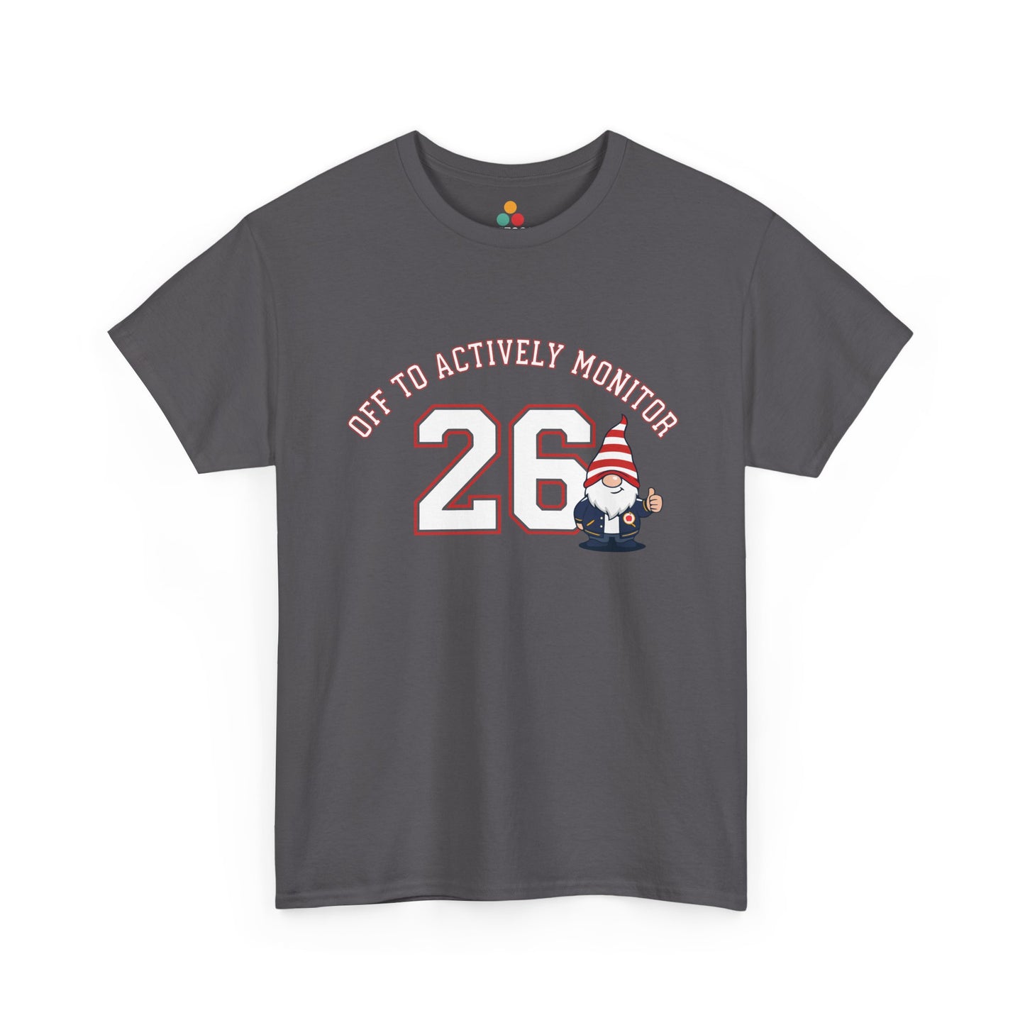 TEEZOCA t-shirt featuring Funny Elementary Teacher Shirt Off to Actively Monitor Gnome artwork with school spirit lettering and test day humor.
