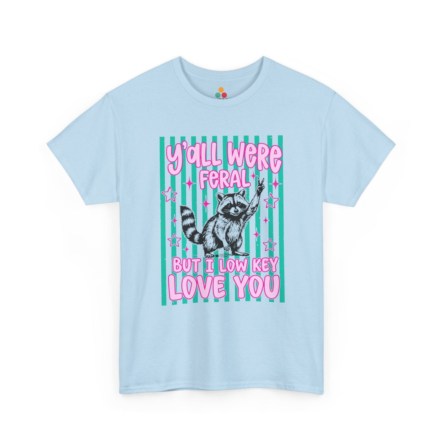 TEEZOCA t-shirt featuring Funny End of Year Teacher Shirt Raccoon artwork with a cute raccoon and funny teacher message.
