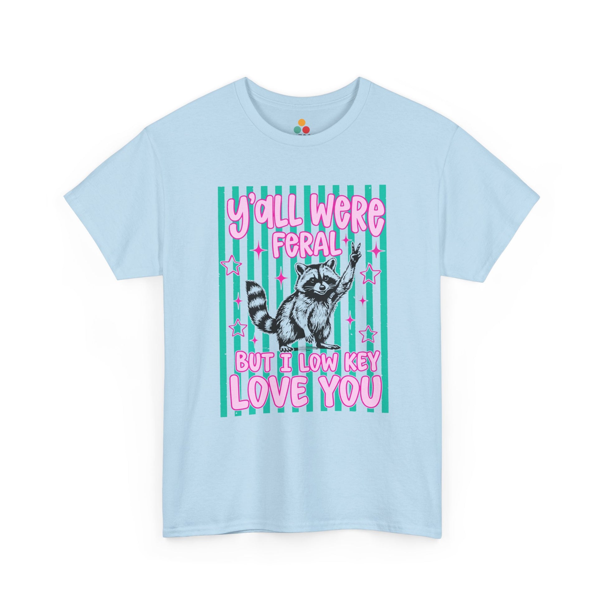 TEEZOCA t-shirt featuring Funny End of Year Teacher Shirt Raccoon artwork with a cute raccoon and funny teacher message.
