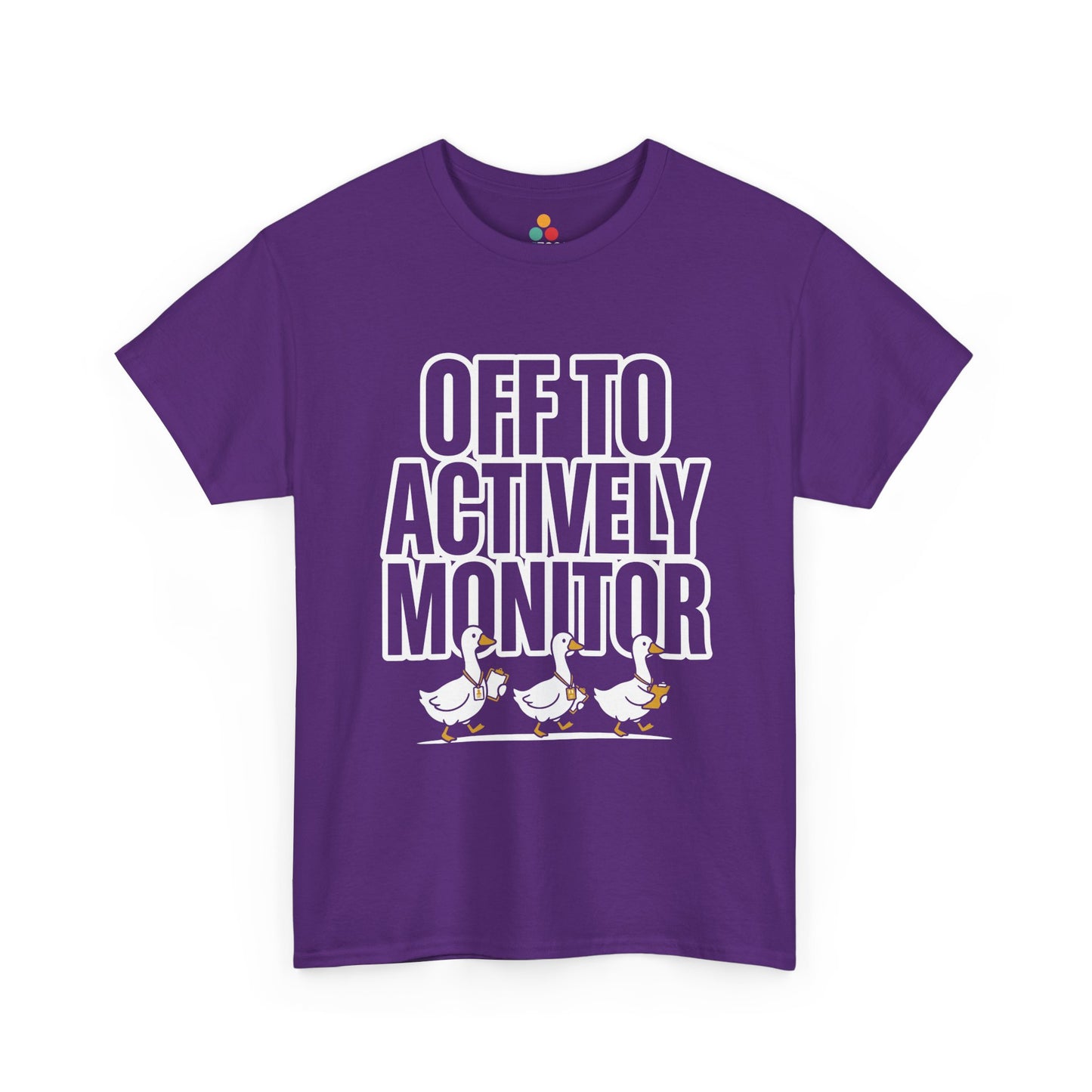 TEEZOCA t-shirt featuring Teacher Team Shirt artwork with a goose squad and bold testing week teacher slogan.
