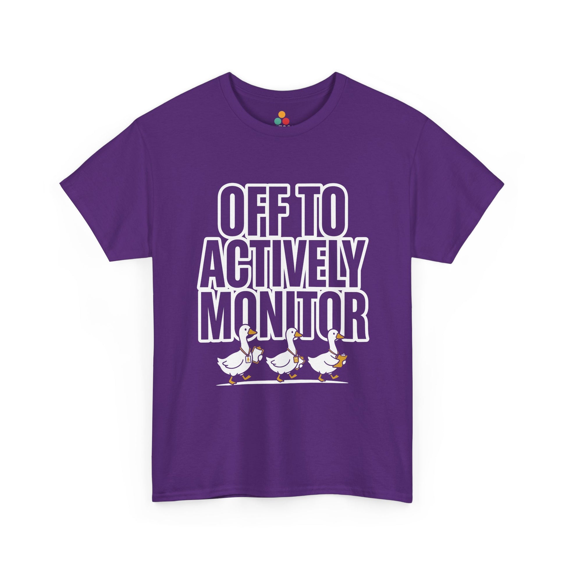 TEEZOCA t-shirt featuring Teacher Team Shirt artwork with a goose squad and bold testing week teacher slogan.
