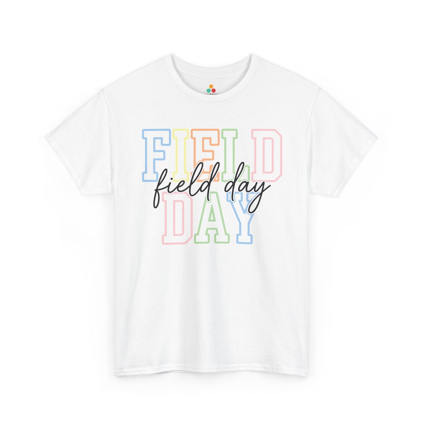 Field Day Shirts Pastel Retro Graphic Unisex T-shirt for Teachers | TEEZOCA 