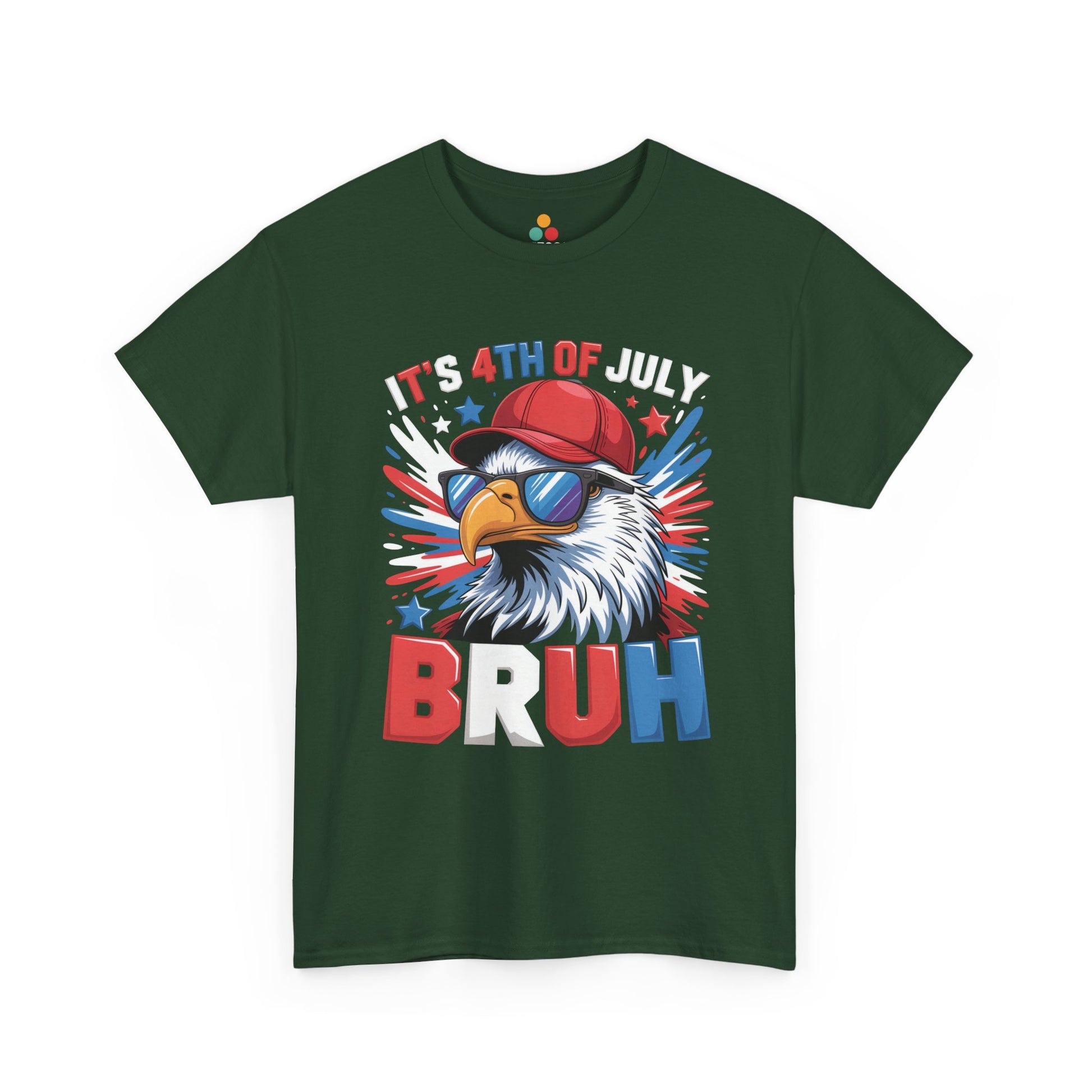 TEEZOCA t-shirt for Funny 4th of July T Shirts shoppers who want a Patriotic Graphic Tee with Bruh humor.
