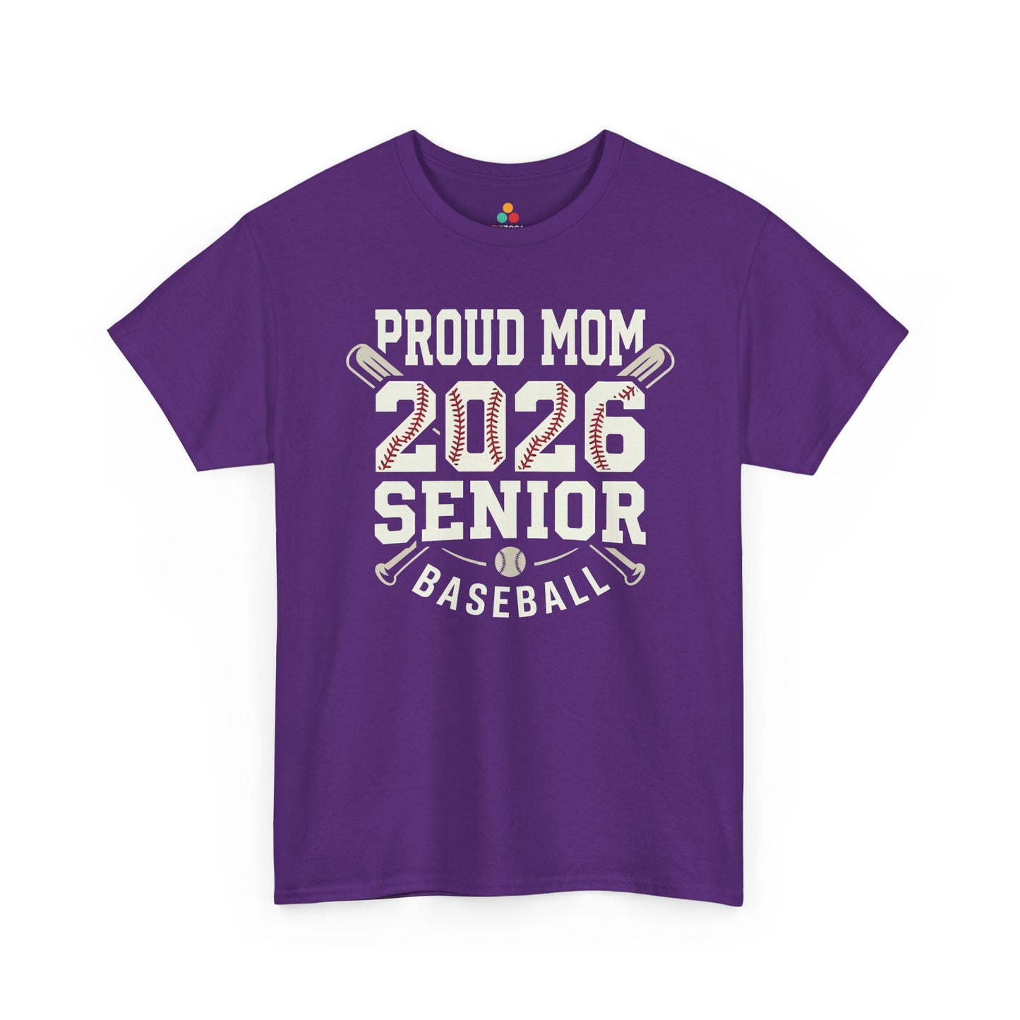 TEEZOCA t-shirt for Mothers Day baseball shirts, designed with proud mom senior baseball artwork and Class of 2026 energy.
