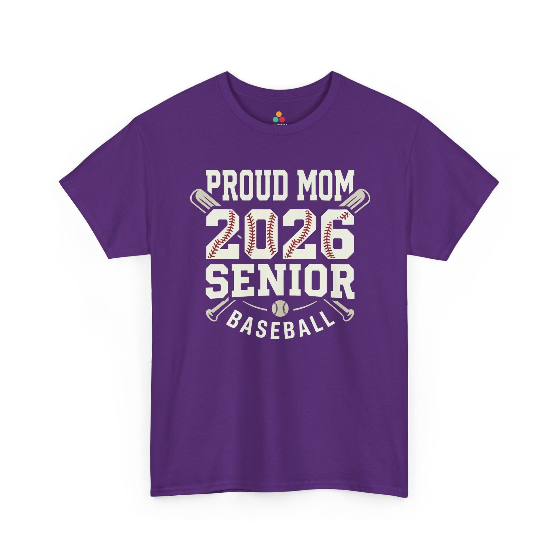 TEEZOCA t-shirt for Mothers Day baseball shirts, designed with proud mom senior baseball artwork and Class of 2026 energy.
