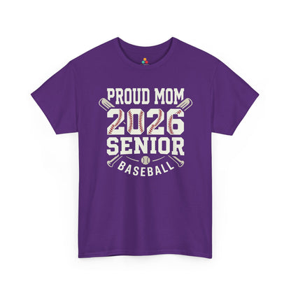 TEEZOCA t-shirt for Mothers Day baseball shirts, designed with proud mom senior baseball artwork and Class of 2026 energy.
