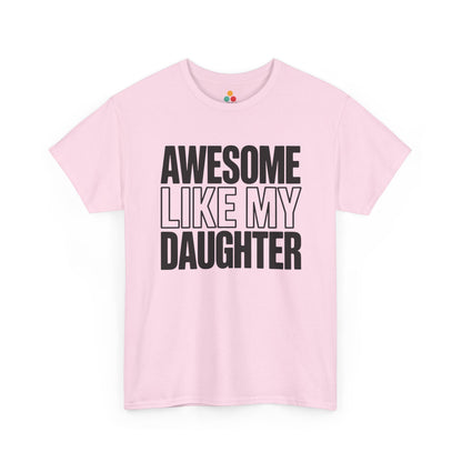 TEEZOCA t-shirt for dad of daughters shirt shoppers featuring a funny proud dad message.
