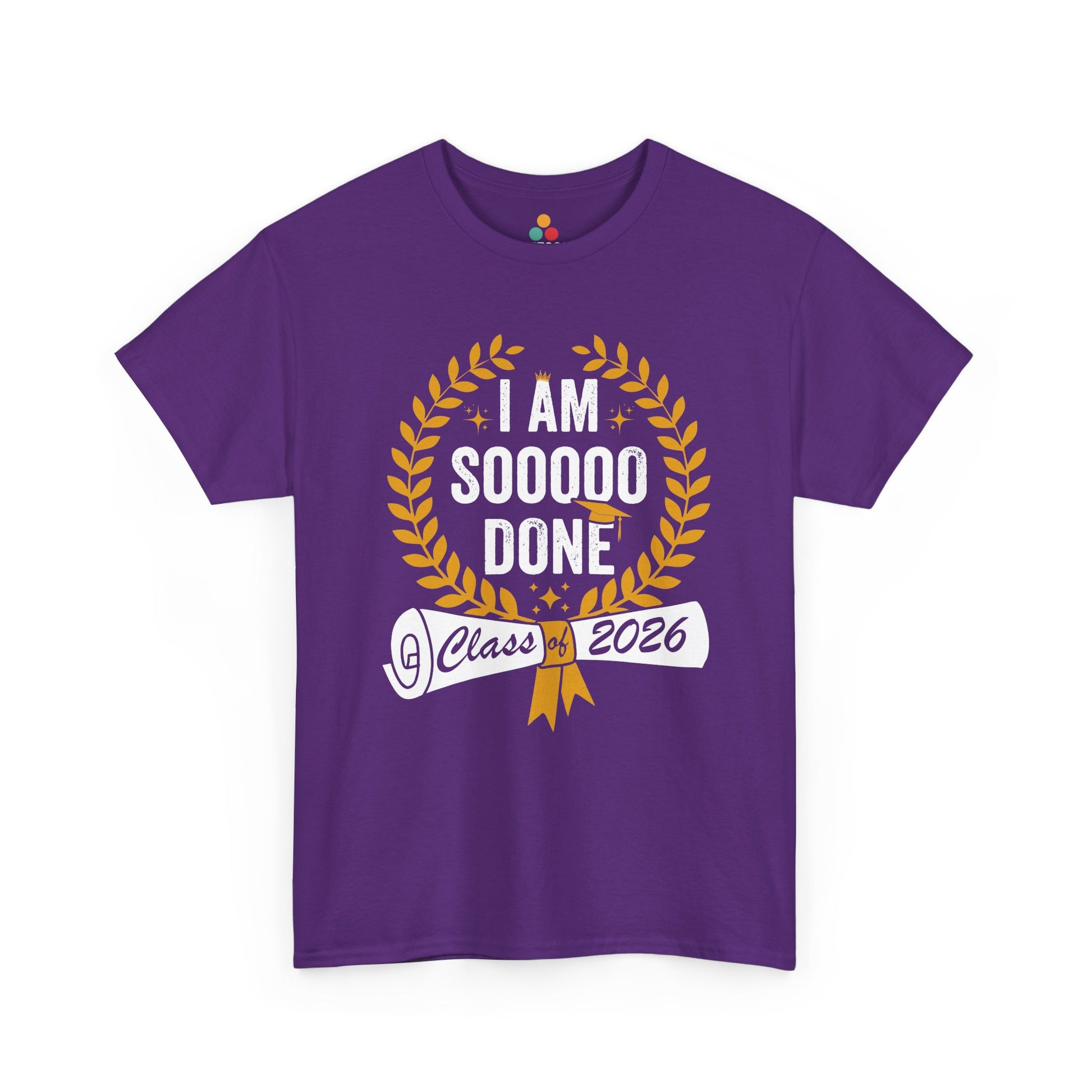 TEEZOCA t-shirt for funny graduation t shirts shoppers with I Am Sooooo Done senior design and ceremony-ready style.

