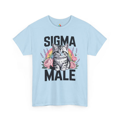 TEEZOCA t-shirt for funny shirt for boyfriend shoppers with ironic mens cat tee style and floral kitten graphic.

