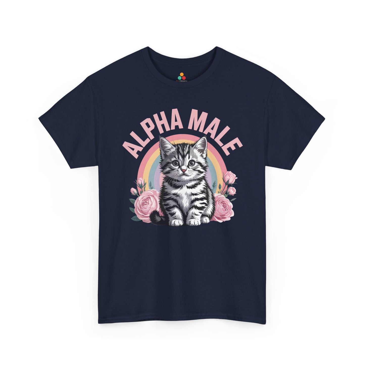 TEEZOCA t-shirt for funny shirt for boyfriend shoppers with sarcastic cat lover artwork and pink vintage-style details.
