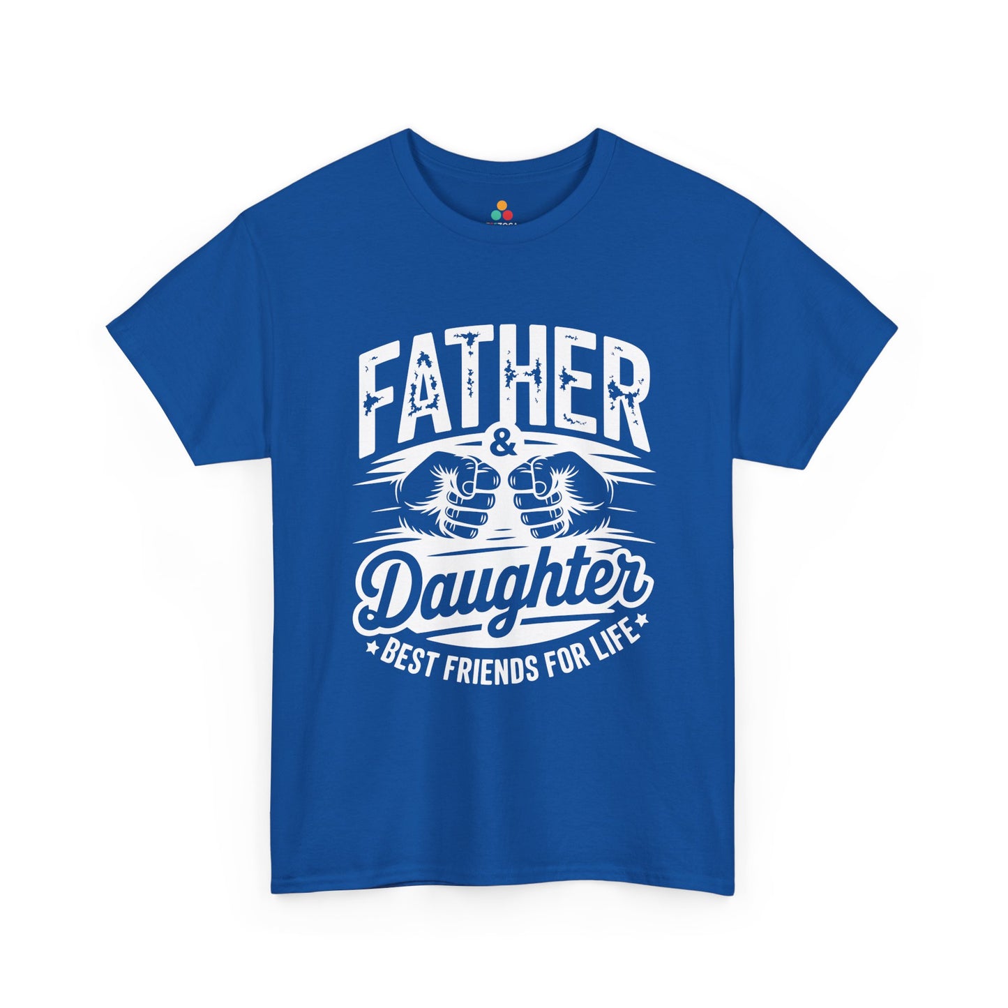 TEEZOCA t-shirt for gift for dad from daughter shoppers featuring a father daughter tee with bold white artwork.
