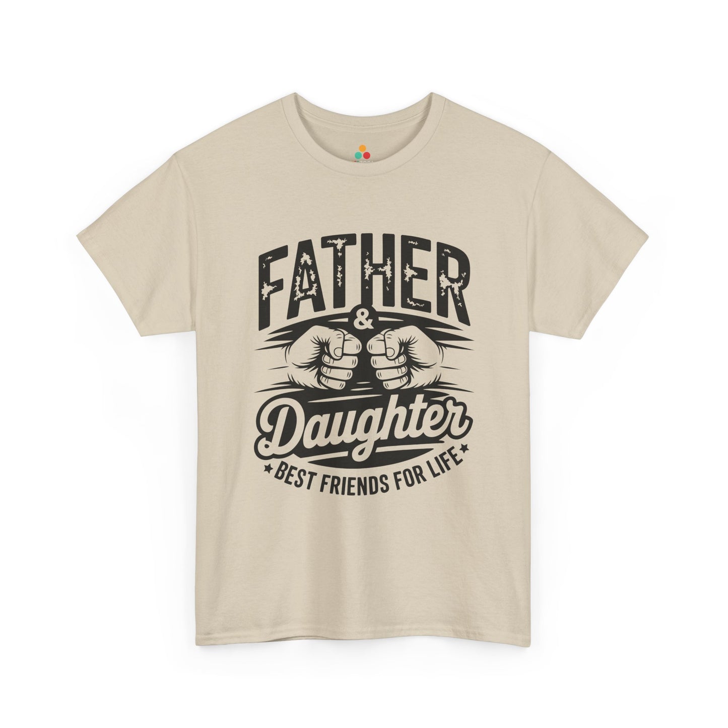 TEEZOCA t-shirt for gift for dad from daughter shoppers featuring a father daughter tee with bold white artwork.
