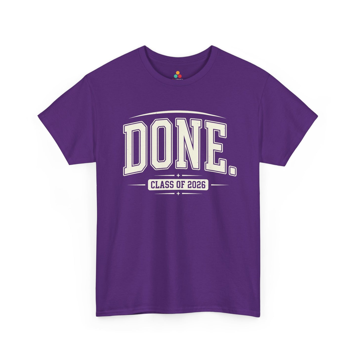 TEEZOCA t-shirt for graduation family shirts shoppers with Class of 2026 DONE artwork and photo-ready senior style.
